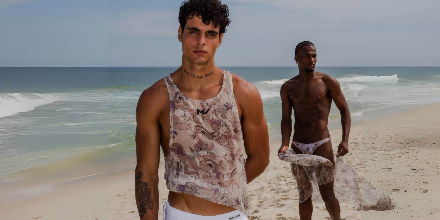 Men's Gay Beachwear Beach Shorts and Vests