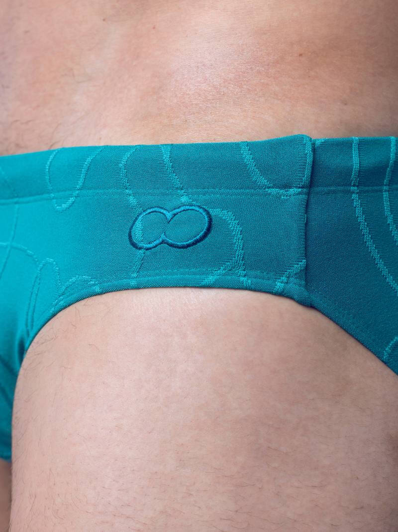 2eros V10 Quality Textured Feel Swim Brief in Green