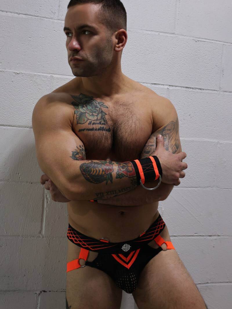 Mens Breedwell Revolution Neon Jockstrap