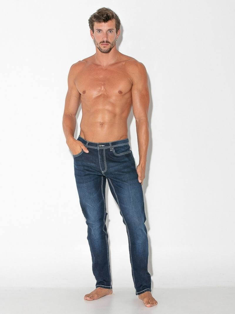 CODE22 Men's Slim Stretch-Fit Soft Fashion Denim Jeans