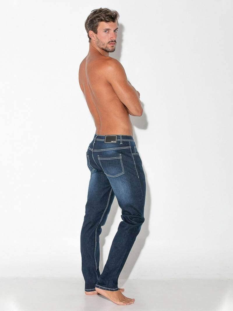 CODE22 Men's Slim Stretch-Fit Soft Spanish Denim Jeans