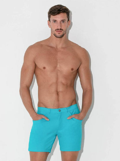 CODE22 Men's Designer Mid-Thigh Pocket Short