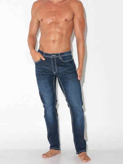 CODE22 Men's Slim Stretch-Fit Soft Denim Jeans