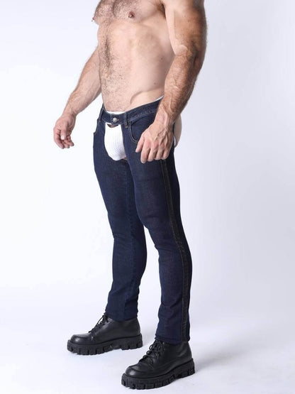 Gay denim chaps
