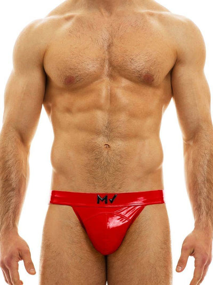 Mens MODUS VIVENDI PVC Vinyl Tanga Brief
