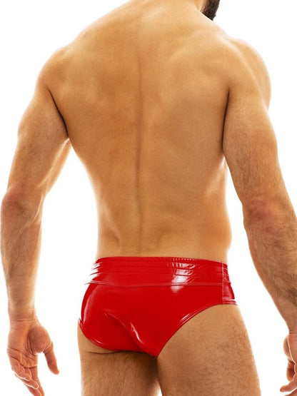 Mens MODUS VIVENDI PVC Vinyl Briefs