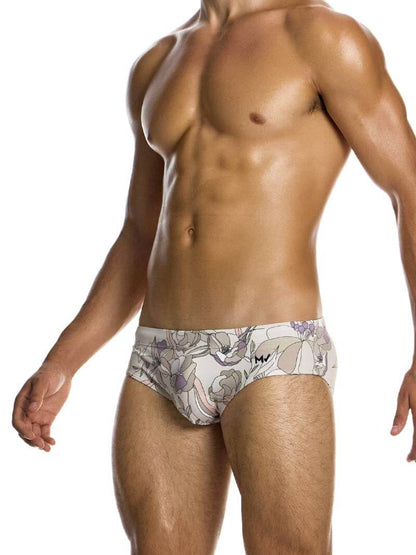 Mens MODUS VIVENDI Art Nouveau Floral Swim Brief