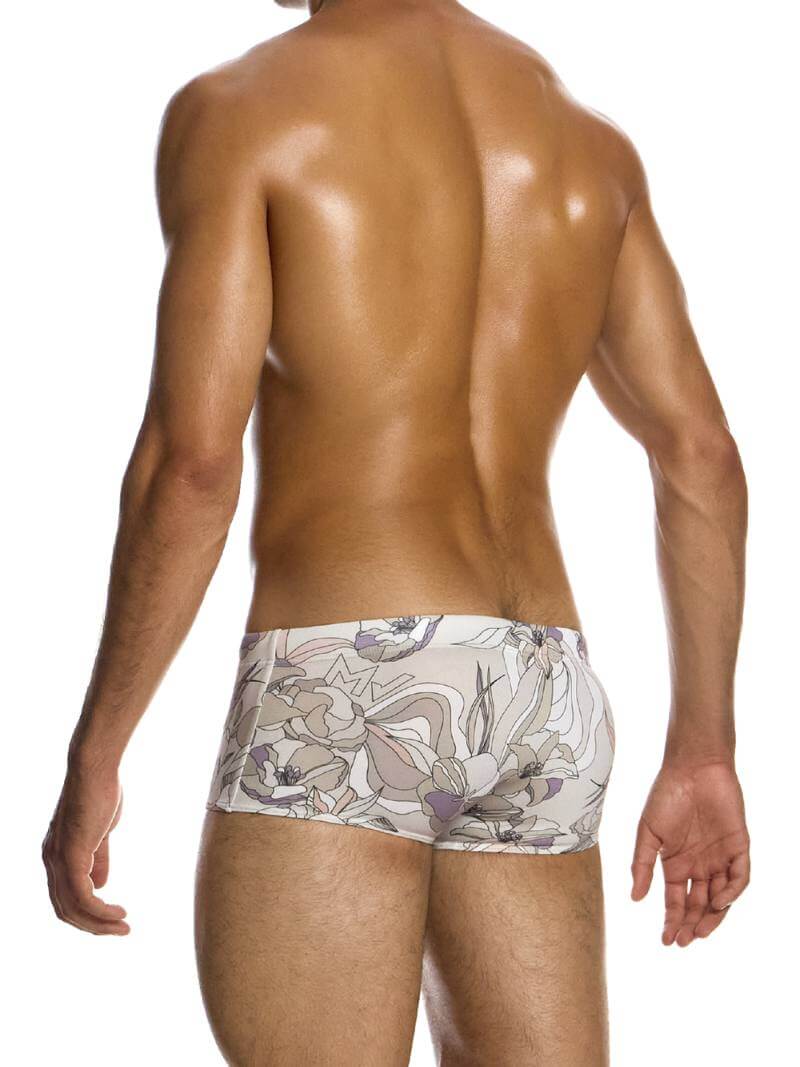 Mens MODUS VIVENDI Art Nouveau Brazil Cut Swim Trunk