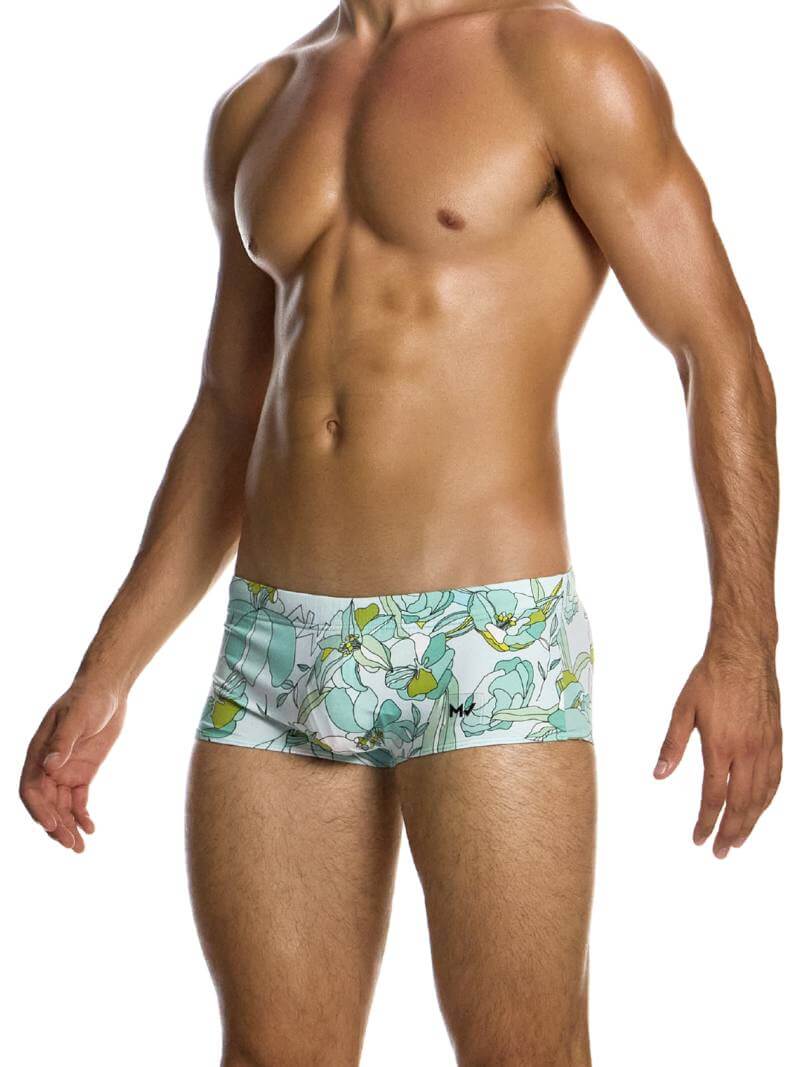Mens MODUS VIVENDI Art Nouveau Brazil Cut Swim Trunk