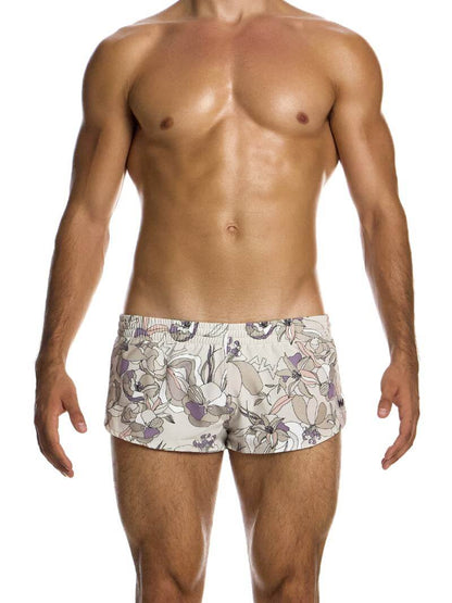 Mens MODUS VIVENDI Art Nouveau Jogging Cut Swimwear Shorts