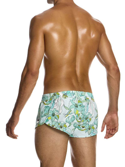Mens MODUS VIVENDI Art Nouveau Jogging Cut Swimwear Shorts