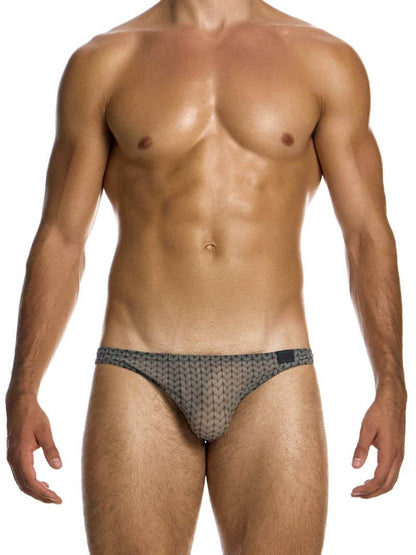 Mens MODUS VIVENDI Illusion Sheer Low Cut Bikini Brief