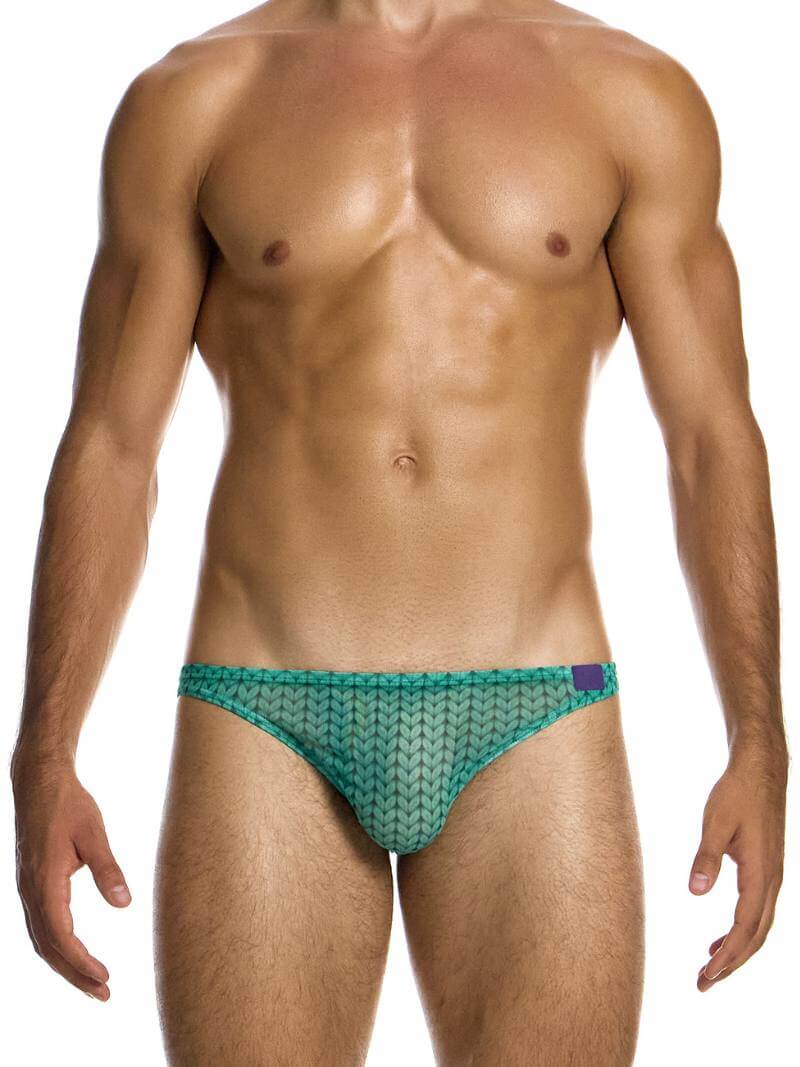 Mens MODUS VIVENDI Illusion Sheer Low Cut Bikini Brief