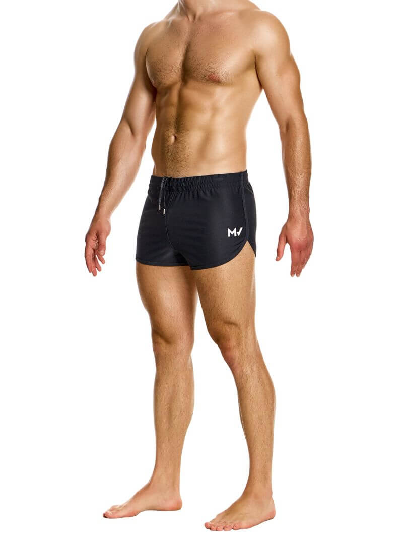 Mens MODUS VIVENDI Jogging Style Gym Short, Breathable Quick-Dry Fabric