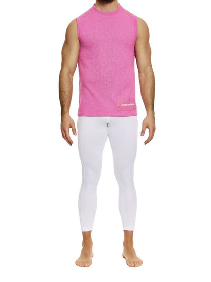 Mens MODUS VIVENDI Plain Knit Vest: Smart Design, Semi-Turtle Neck, Long Length