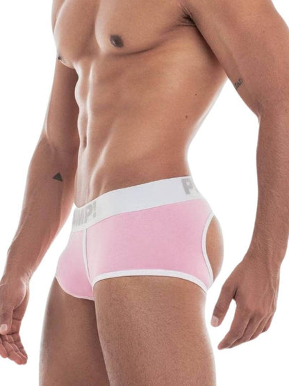 Mens PUMP Underwear Milkshake Cotton Access Backless Trunk