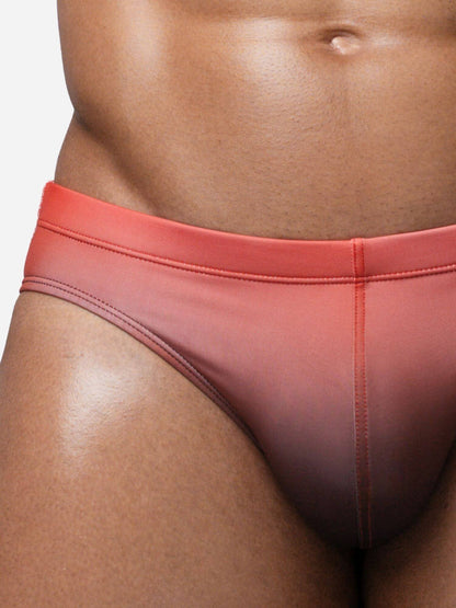 Red men's underwear on a plain background