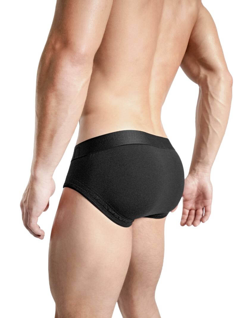Mens RounderBum Bum Lifting Brief with Butt Supporting Straps