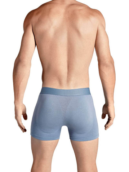 Mens Rounderbum Enhancing & Reshaping Boxer Brief with Padded Bum and Pouch, Light Blue