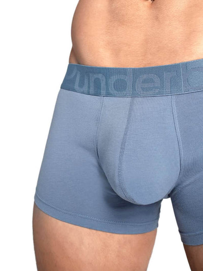 Mens RounderBum Enhancing & Reshaping Trunk with Padded Bum and Pouch, Light Blue