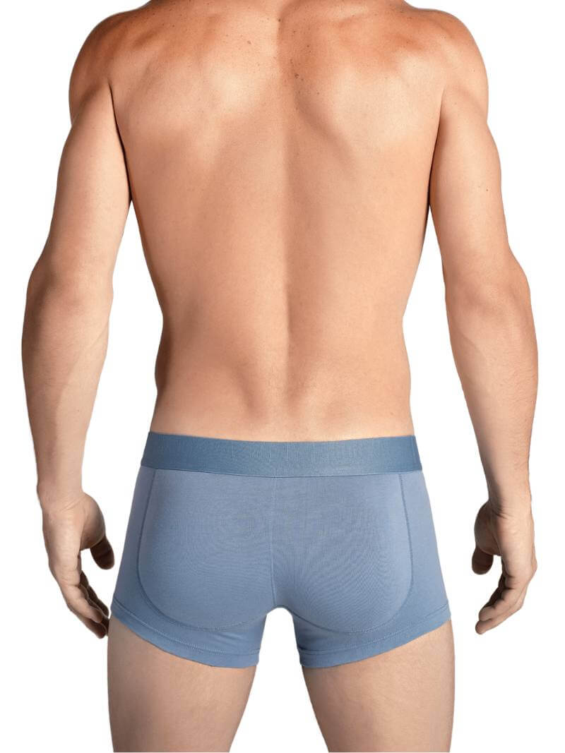 Mens RounderBum Enhancing & Reshaping Trunk with Padded Bum and Pouch, Light Blue