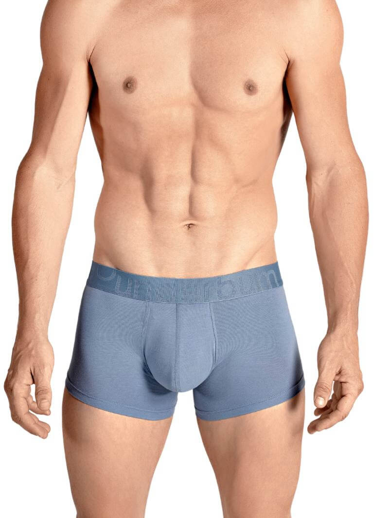 Mens RounderBum Enhancing & Reshaping Trunk with Padded Bum and Pouch, Light Blue