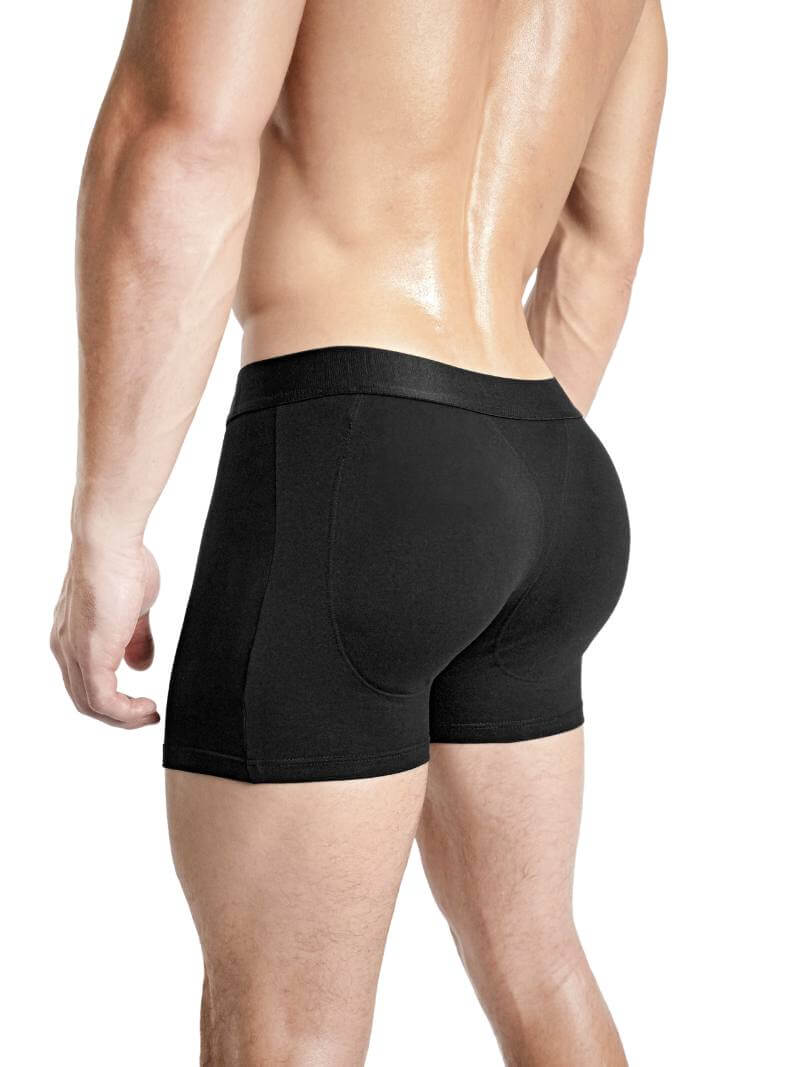 Mens RounderBum Boxer Brief with Bum Reshaping Padding
