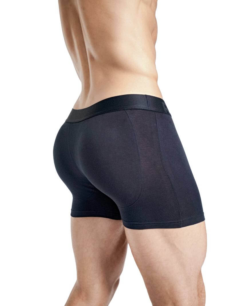 Mens RounderBum Boxer Brief with Bum Reshaping Padding