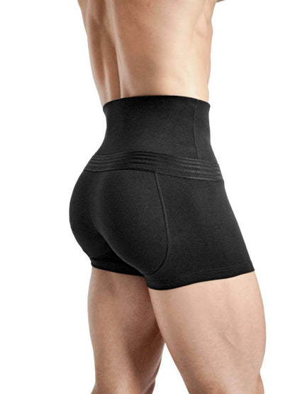 Mens RounderBum Waist Slimming Trunk with Bum Reshaping Padding