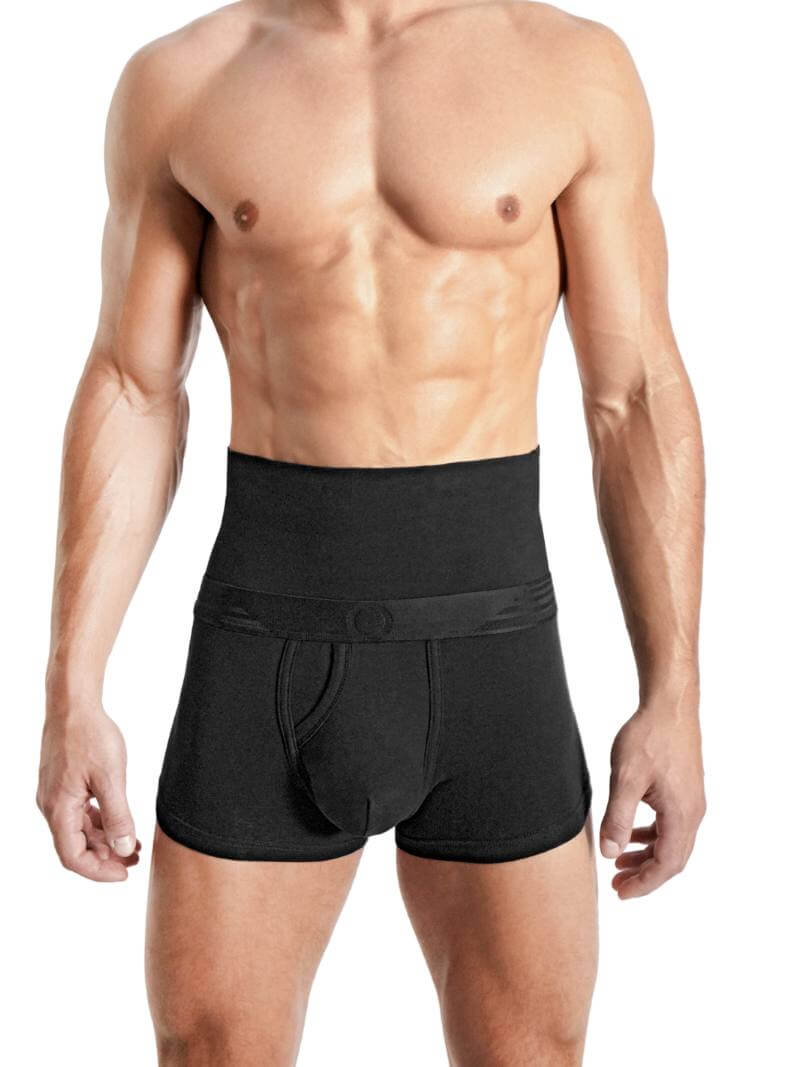 Mens RounderBum Waist Slimming Trunk with Bum Reshaping Padding