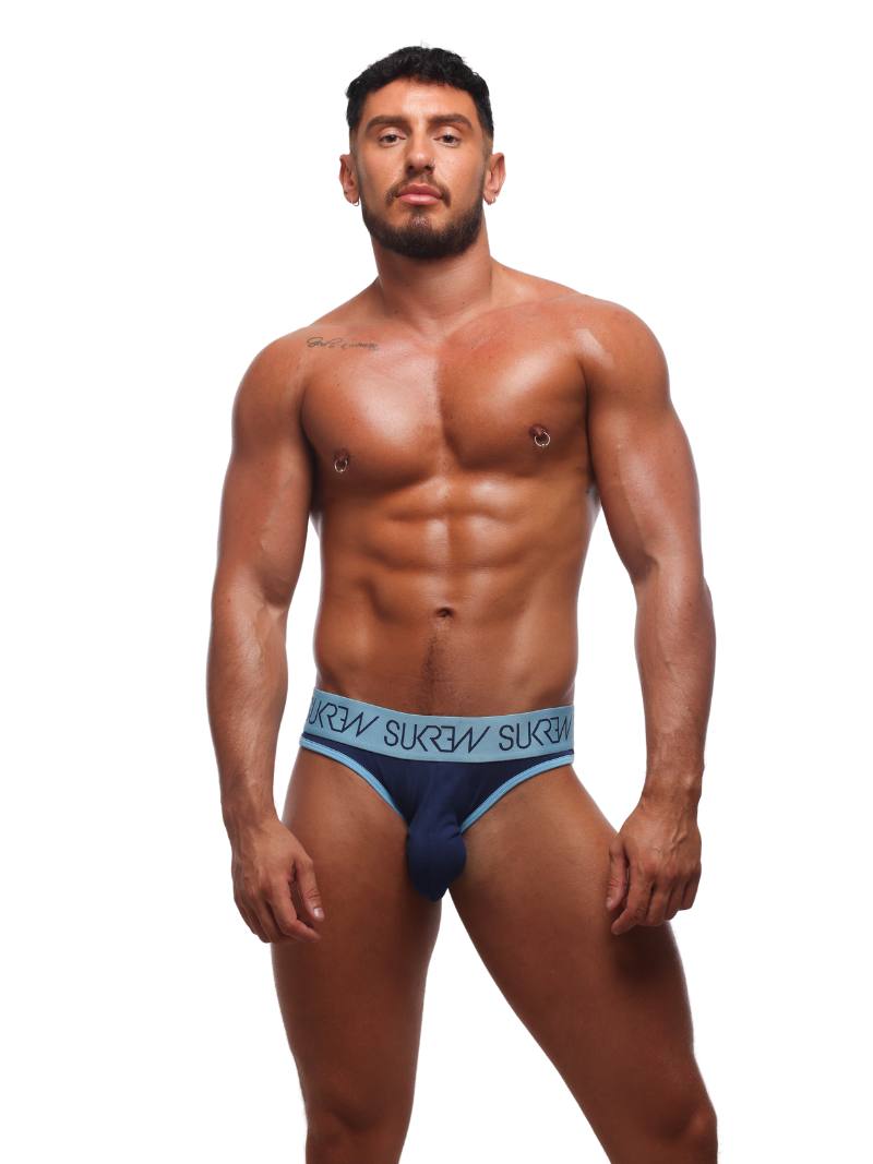 Mens SUKREW Aqua Jock V Thong with Large Pouch