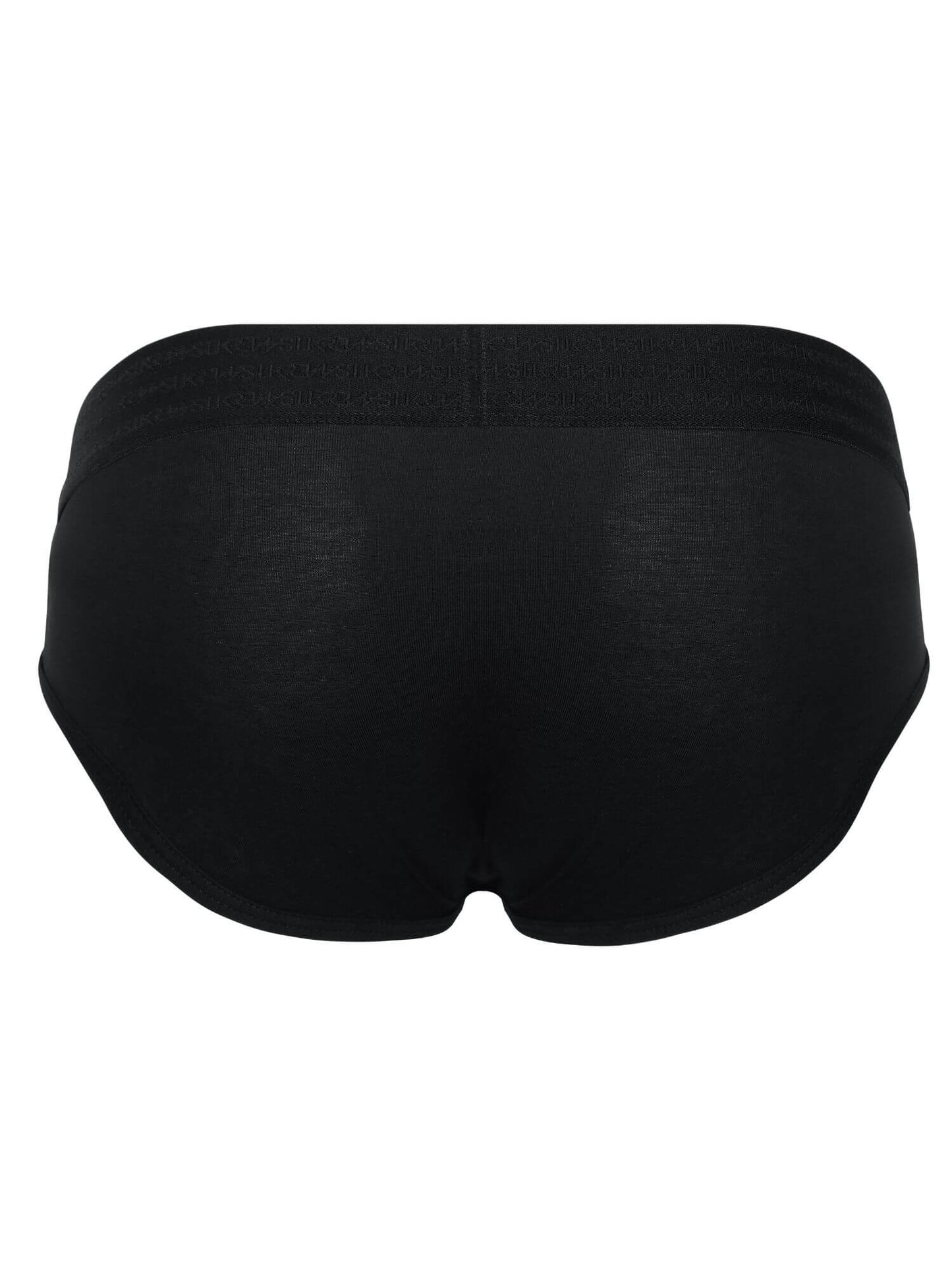 Black men's underwear on a white background