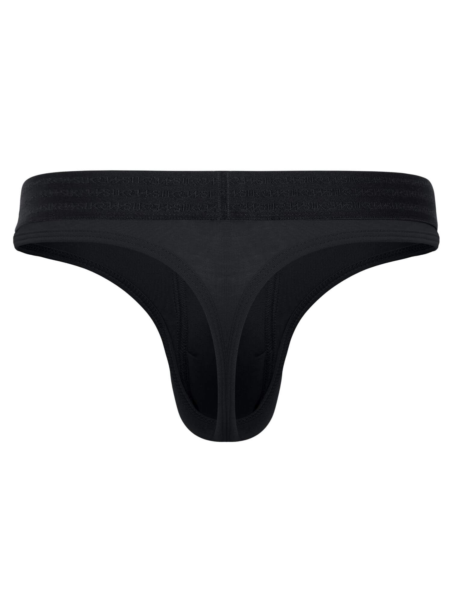 Black men's underwear on a white background