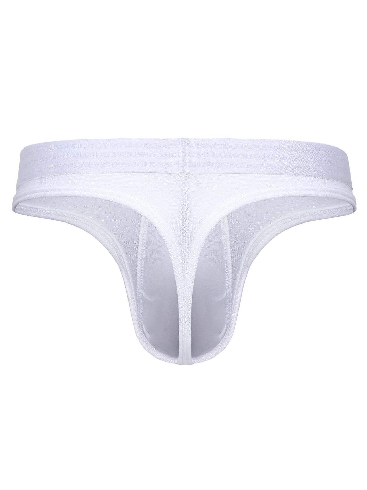 White men's underwear on a white background