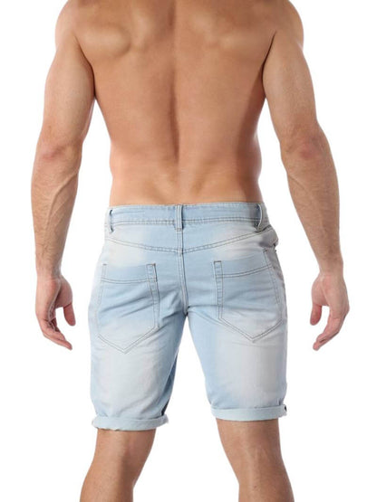 aussieBum Byron Stretch Denim Shorts with drawstring waist