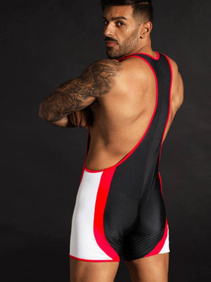 aussieBum WrestleMe BodySuit Singlet with deep scoop neckline