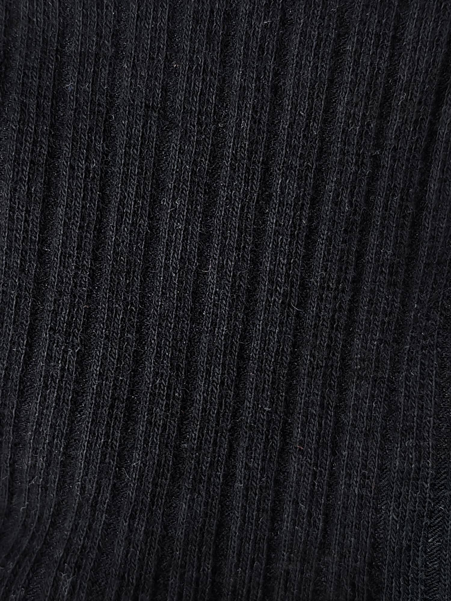 Close-up of black ribbed fabric texture
