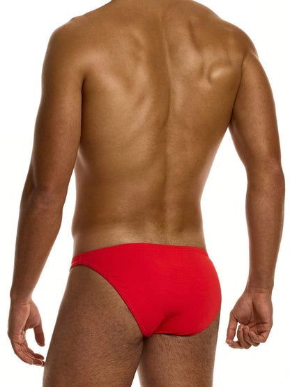 Red men's underwear on a white background