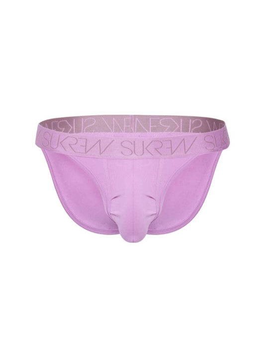 SUKREW Men's Rhythm Cotton Tanga Brief in Magenta